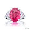 JB Star Rings Sapphire Ring Gemstone Platinum pink Sapphire Oval Cut 5.74 ct.