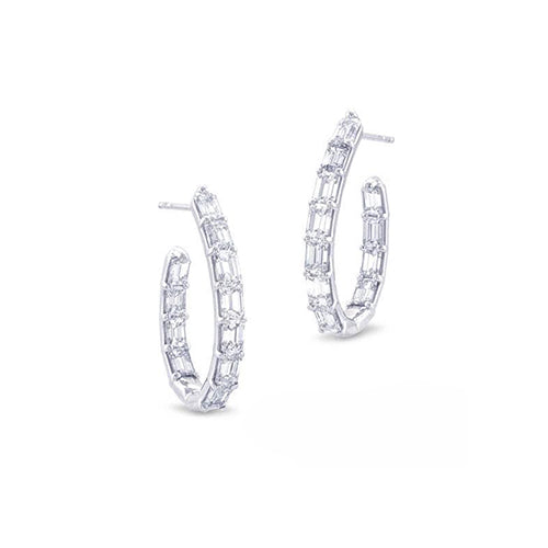 JB Star Platinum Diamond Earrings - EDH-2365