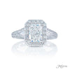 JB Star Platinum 2.37 ct Emerald Cut Diamond Engagement Ring