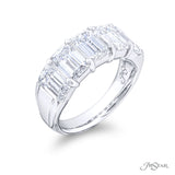 JB Star GIA Certified Emerald Cut Diamond Band