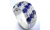 JB Star Natural Blue Sapphire & Diamond Ring
