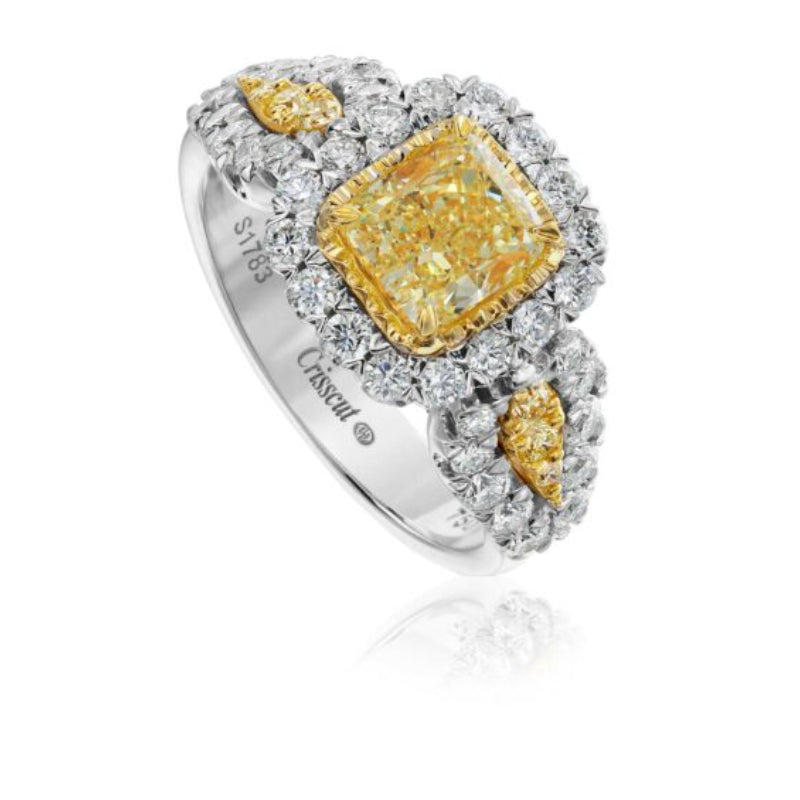Christopher Designs Radiant Yellow Diamond Fashion Ring