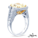 JB Star Platinum And Yellow Gold Yellow Diamond Engagement Ring - 7007-074