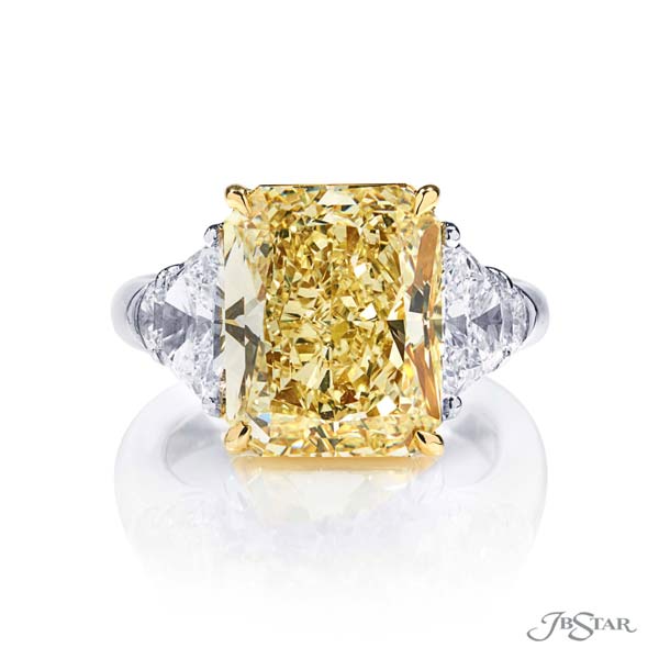 JB Star Platinum And Yellow Gold Yellow Diamond Engagement Ring - 7236-003