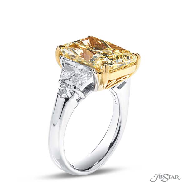 JB Star Platinum And Yellow Gold Yellow Diamond Engagement Ring - 7236-003