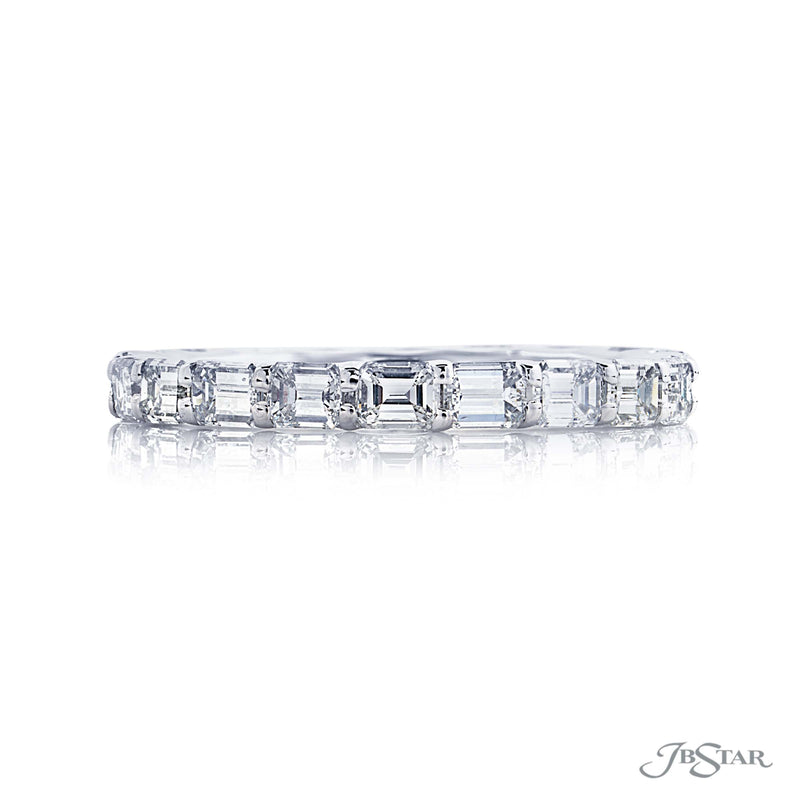 JB Star Emerald Cut Diamond Eternity Band