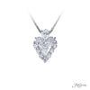 JB Star Platinum Diamond Heart Pendant - 5223-001