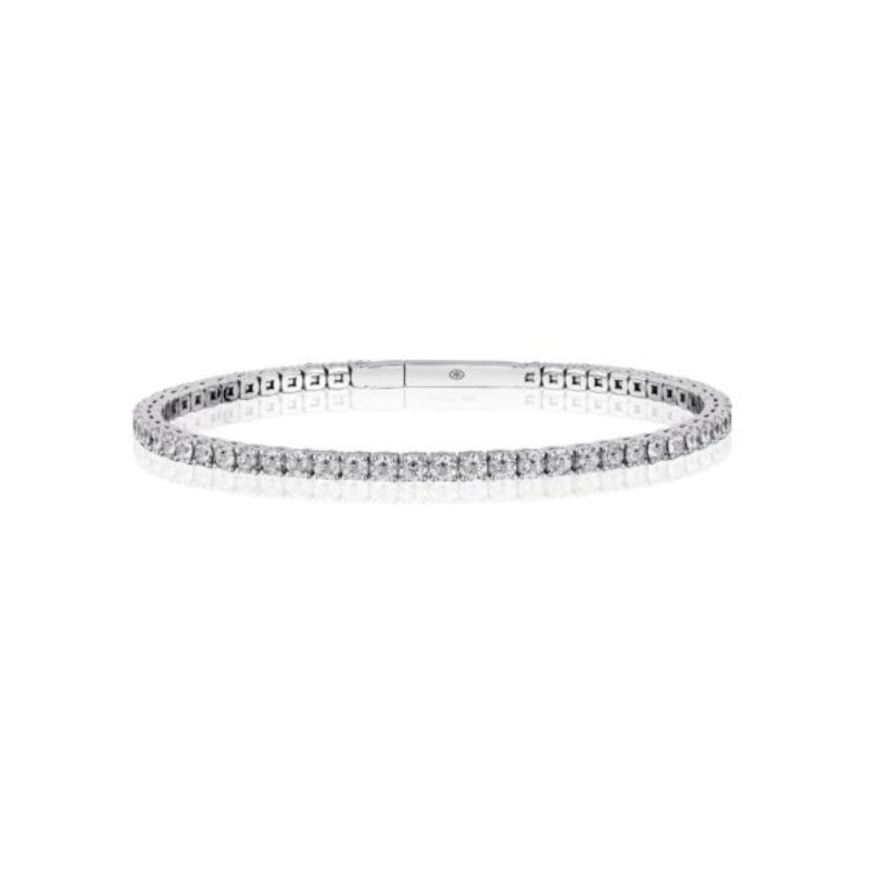 Christopher Designs Crisscut Diamond Memory Cuff Bracelet