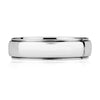 A. Jaffe Bright Polished, Step Edged Classic Men's Ring