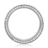 A. Jaffe Modern Profile Channel Set Men's Diamond Band