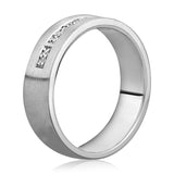 A. Jaffe Morse Code Men's Diamond Ring - I Love You