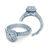 Verragio 14k White Gold Venetian Halo Engagement Ring