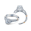 Verragio 14k White Gold Parisian Halo Engagement Ring