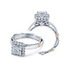 Verragio 14k White Gold Parisian Halo Engagement Ring