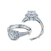 Verragio 14k White Gold Parisian Halo Engagement Ring