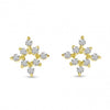 Brevani 14K Yellow Gold Diamond Mini Starburst Stud Earrings