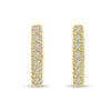 Brevani 14K Yellow Gold Diamond Bar Stud Earrings