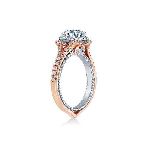 Verragio 18k Two Tone Gold Couture 0.60ct Diamond Semi Mount Engagement Ring