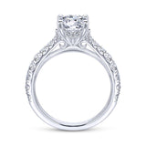 Gabriel & Co. 14k White Gold Contemporary Straight Engagement Ring