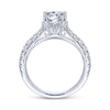 Gabriel & Co. 14k White Gold Contemporary Straight Engagement Ring