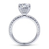 Gabriel & Co. 14k White Gold Contemporary Straight Engagement Ring