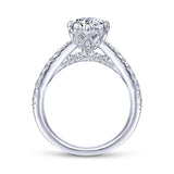 Gabriel & Co. 14k White Gold Contemporary Straight Engagement Ring