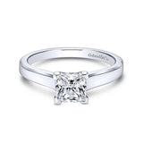 Gabriel & Co 14K White Gold Enid Solitaire Diamond Engagement Ring