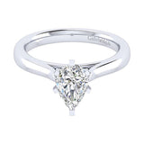 Gabriel & Co 14K White Gold Michelle Solitaire Diamond Engagement Ring