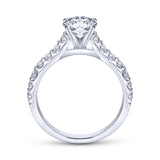 Gabriel & Co. 14k White Gold Contemporary Straight Engagement Ring