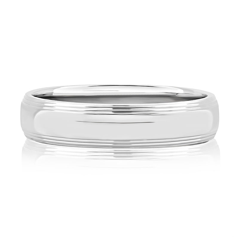 A. Jaffe Platinum Men's Wedding Band