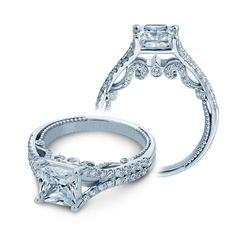 Verragio 14k White Gold Insignia Pave Engagement Ring