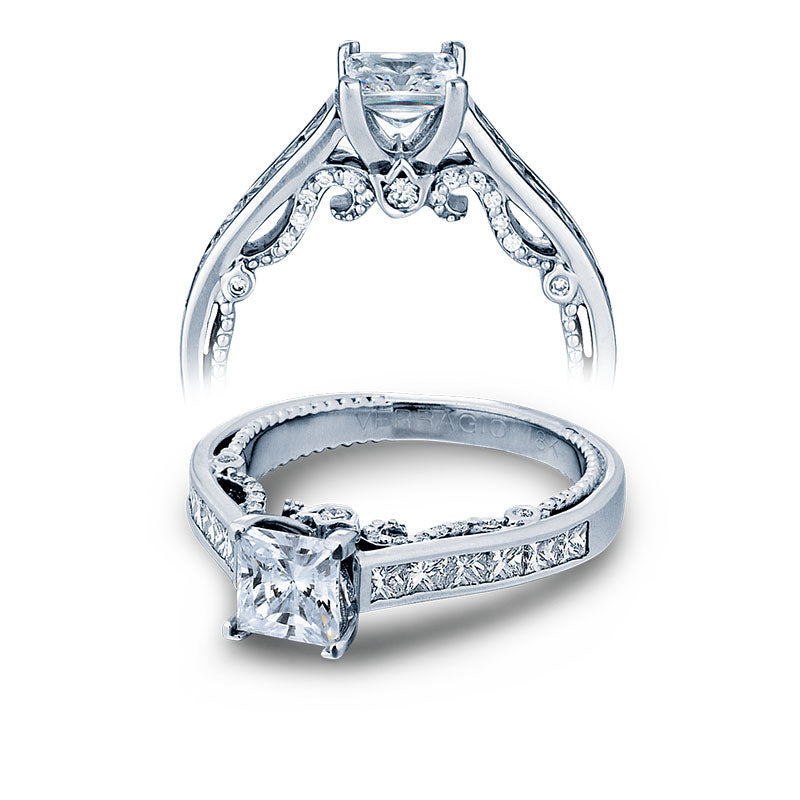 Verragio 14k White Gold Insignia Straight Engagement Ring