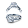 Verragio 14k White Gold Insignia Split Shank Engagement Ring