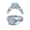 Verragio 14k White Gold Insignia Twisted Engagement Ring