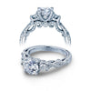 Verragio 14k White Gold Insignia 3 Stone Engagement Ring