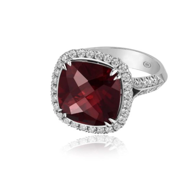 Christopher Designs Red Garnet Ring