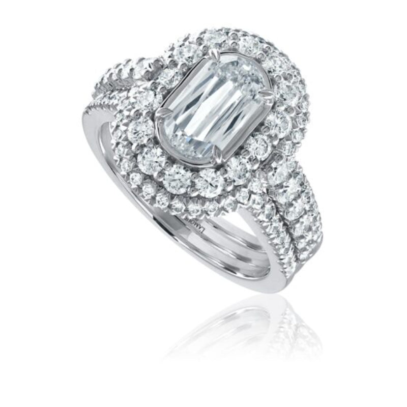 Christopher Designs L'Amour Crisscut® Vintage Style Engagement Ring