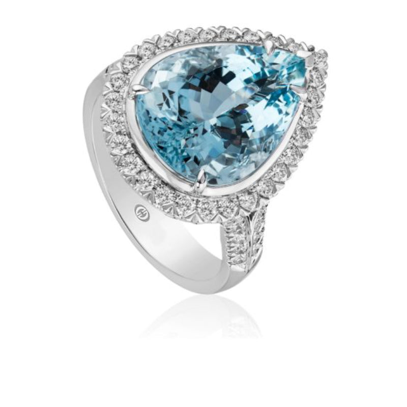 Christopher Designs  Aquamarine Ring
