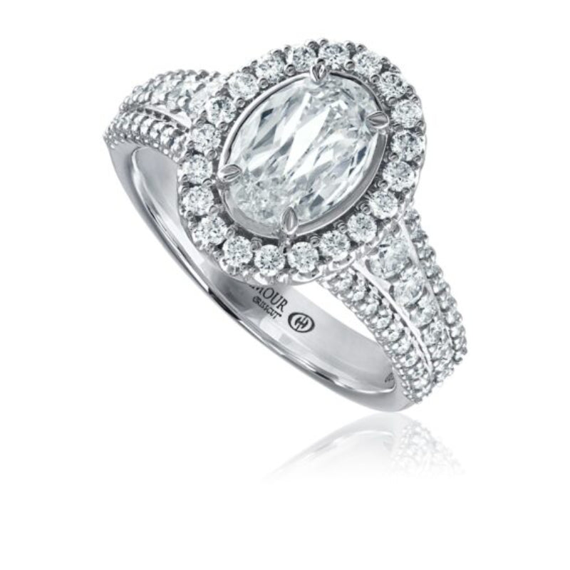 Christopher Designs L'Amour Crisscut® Oval Cut Diamond Engagement Ring