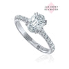 Christopher Designs NEON Crisscut Oval Lab Grown Diamond, Solitaire Engagement Ring
