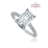 Christopher Designs NEON Emerald Lab Grown Diamond Engagement Ring