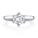 A. Jaffe Classic 6 Prong Solitaire Engagement Ring