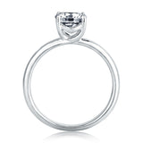 A. Jaffe Cross-Over Four-Prong Solitaire Diamond Engagement Ring