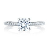 A. Jaffe Classic Micro Pave Engagement Ring