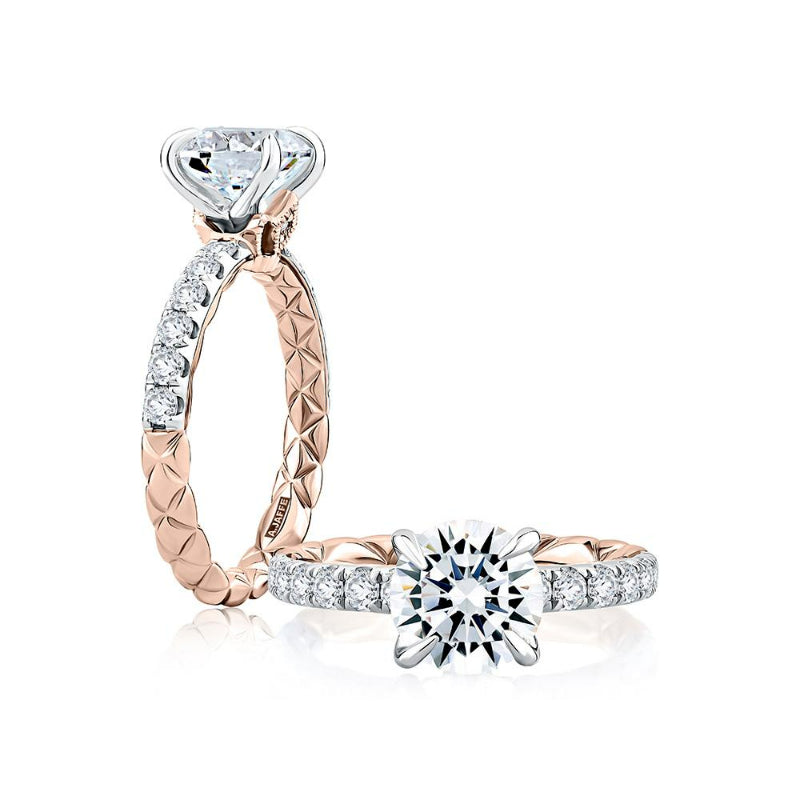 A. Jaffe Duchess Round Diamond Engagement Ring