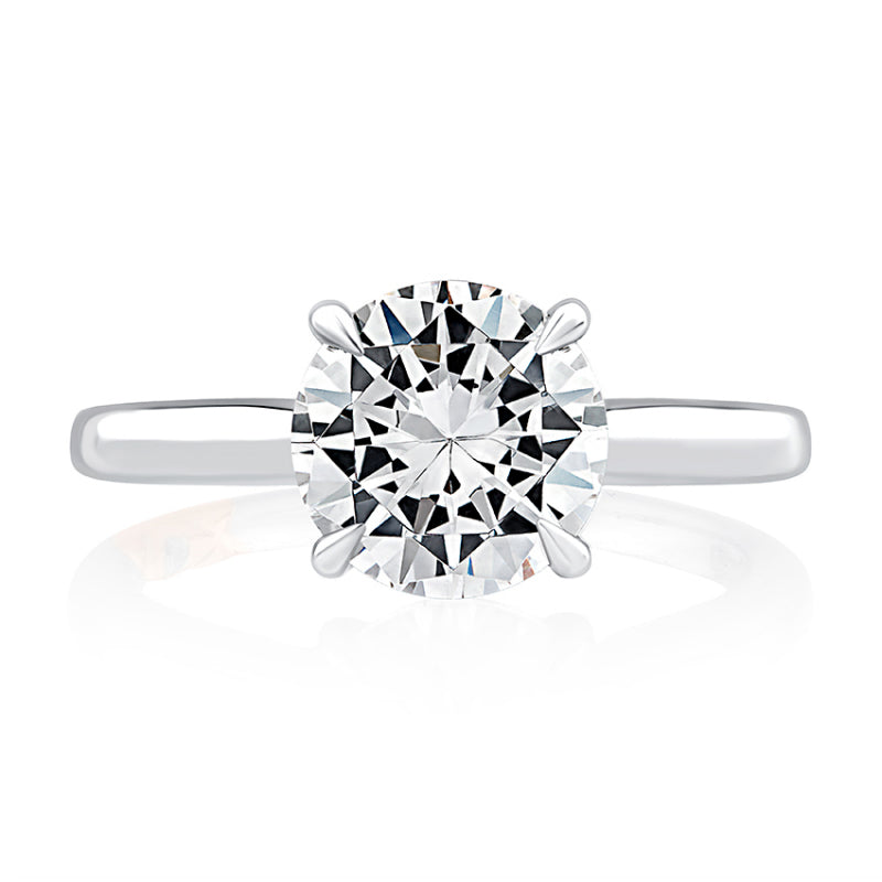 A. Jaffe Four Prong Diamond Engagement Ring