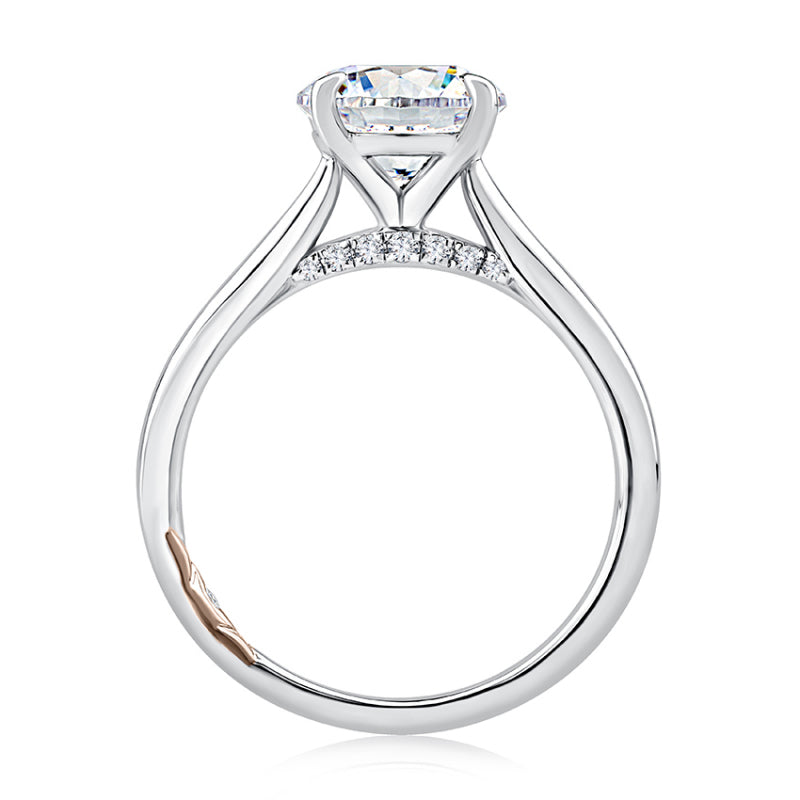 A. Jaffe Four Prong Diamond Engagement Ring