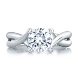 A. Jaffe Urban Vine Signature Bubble Solitaire Engagement Ring