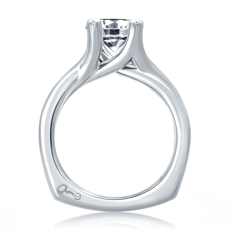 A. Jaffe Urban Vine Signature Bubble Solitaire Engagement Ring