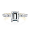 A. Jaffe Empire Emerald Cut Diamond Engagement Ring